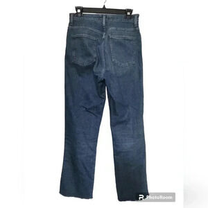 AGoldE pinch waist high-rise fray crop denim jeans